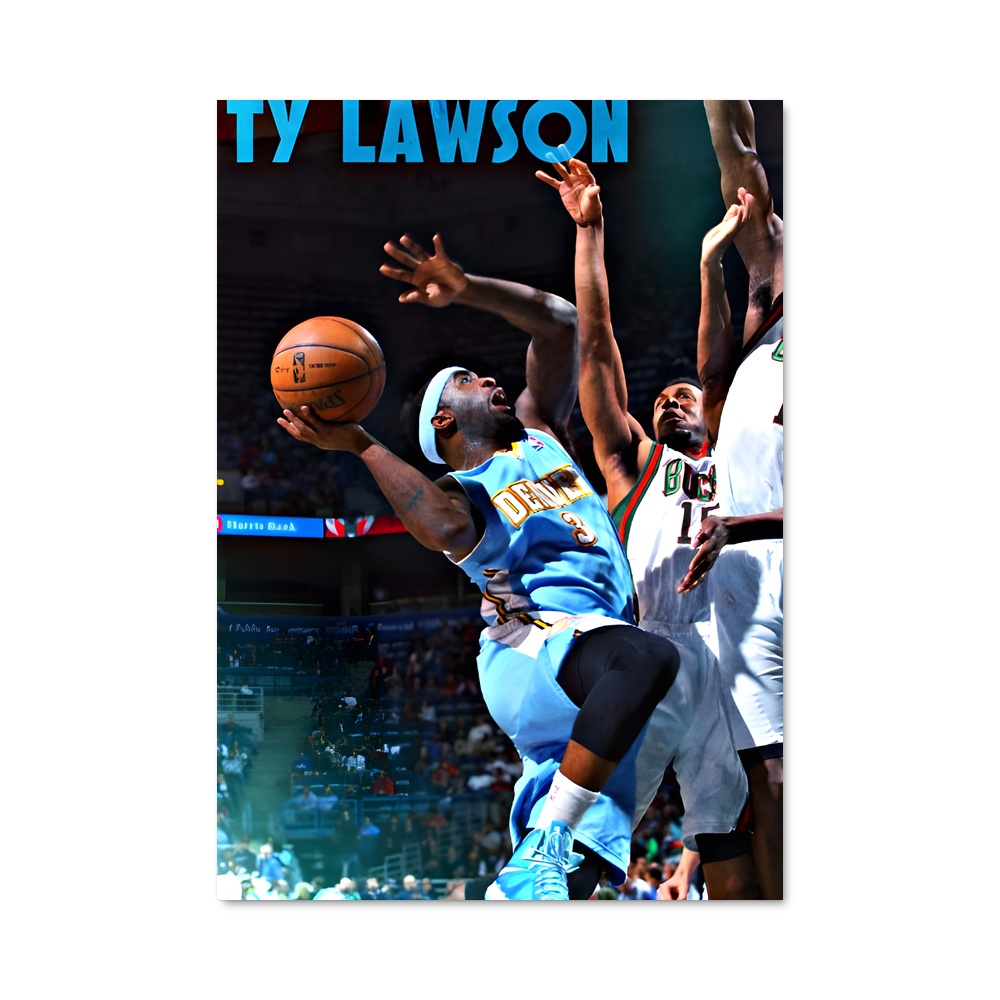 Poster Ty Lawson en Action – affiche Basketball